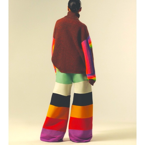 ISO Christopher John Rogers Rainbow 🌈 Silk Pants - Picture 1 of 2